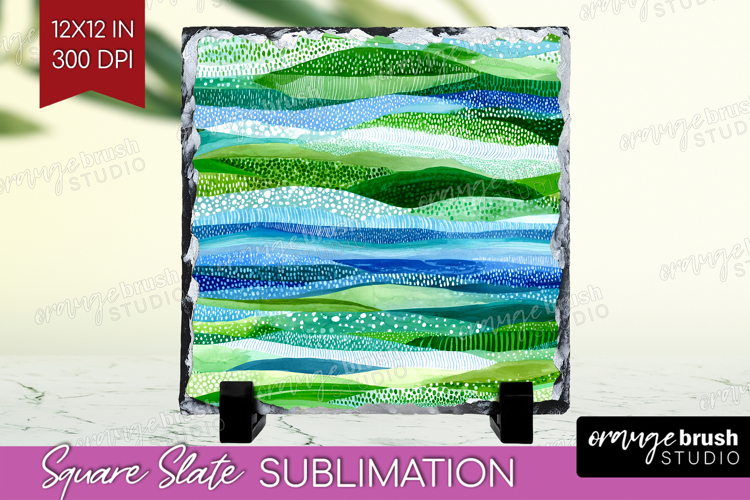 Abstract Slate PNG - Modern Texture Square Slate Sublimation