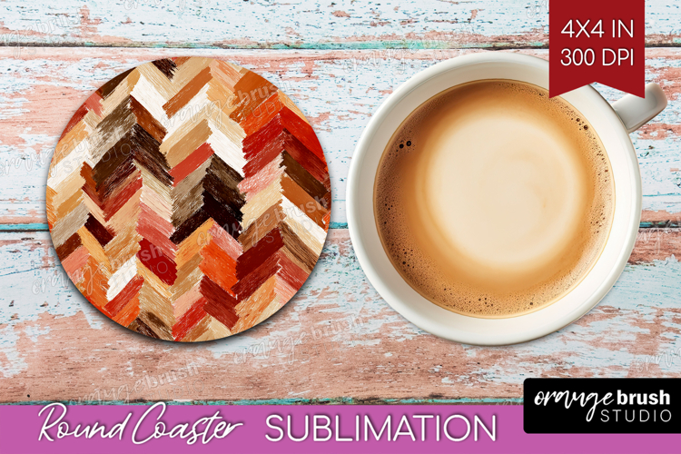 Abstract Round Coaster - Modern Texture Coaster PNG