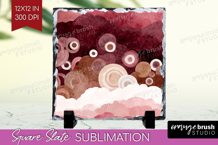 Abstract Slate PNG - Modern Texture Square Slate Sublimation