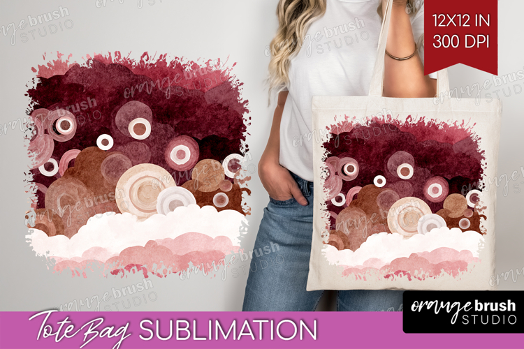Abstract Tote Bag - Modern Texture Tote Bag PNG Sublimation