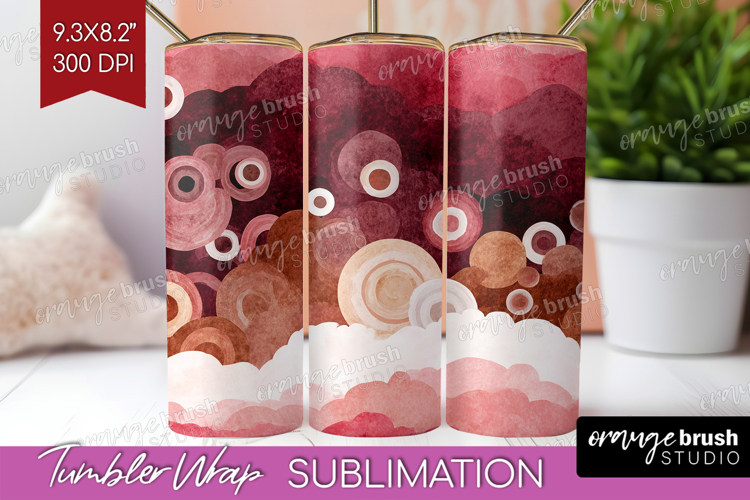 Abstract Tumbler Wrap - Modern Texture Tumbler PNG