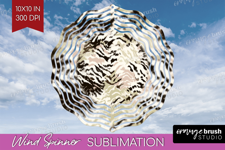 Abstract Wind Spinner Sublimation PNG - Modern Texture Round