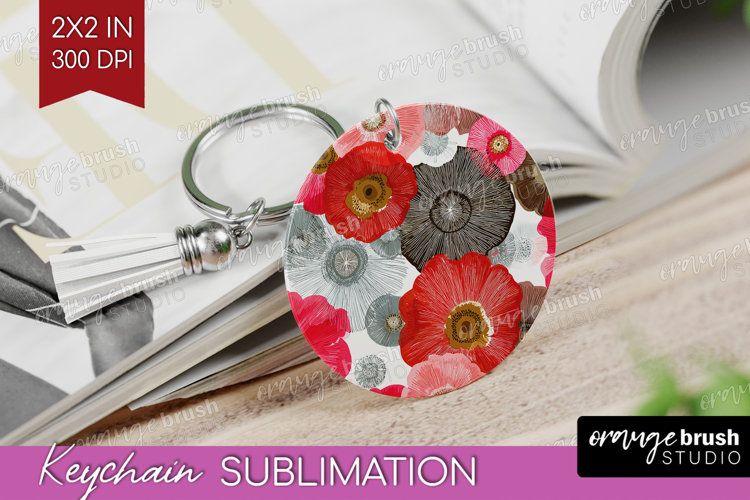 Abstract Keychain PNG - Modern Texture Keychain Sublimation