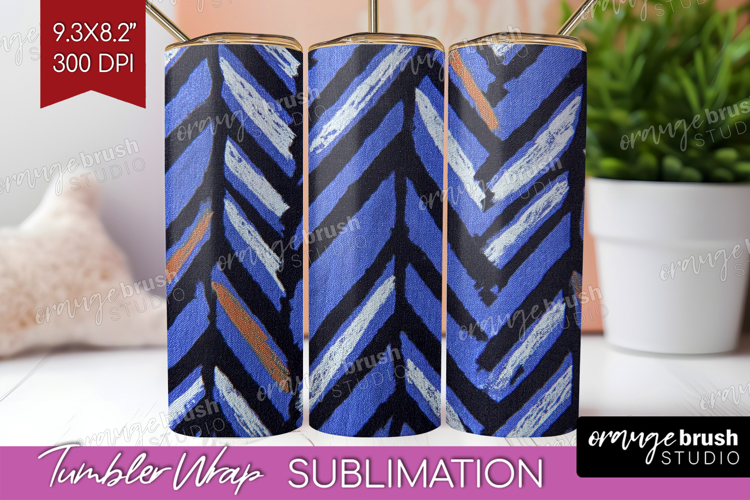 Abstract Tumbler Wrap - Modern Texture Tumbler PNG