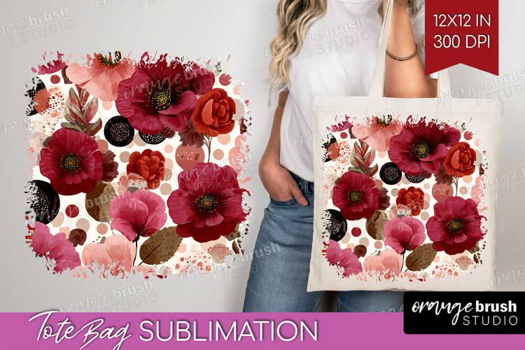 Abstract Tote Bag - Modern Texture Tote Bag PNG Sublimation