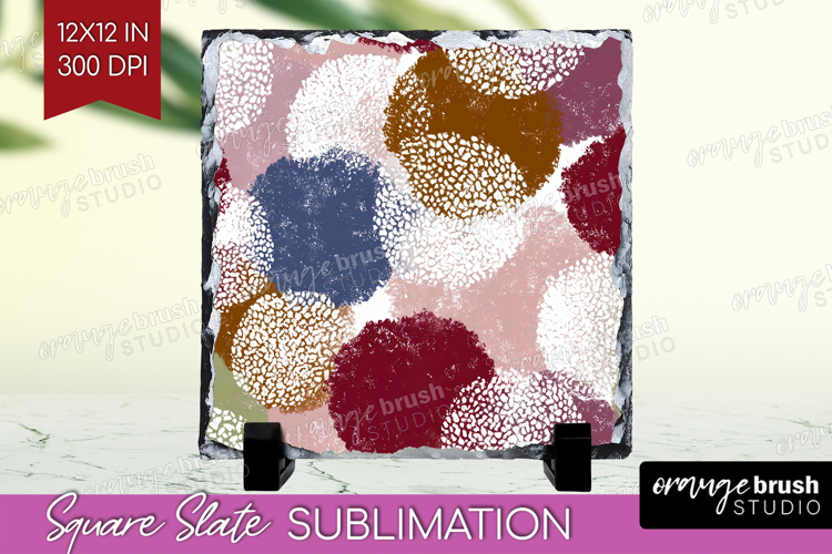 Abstract Slate PNG - Modern Texture Square Slate Sublimation