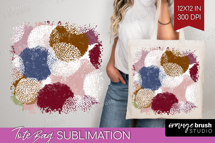 Abstract Tote Bag - Modern Texture Tote Bag PNG Sublimation