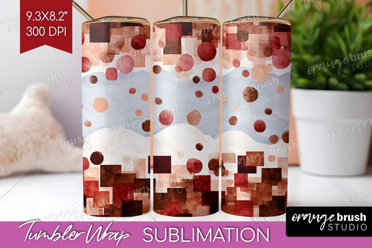 Abstract Tumbler Wrap - Modern Texture Tumbler PNG