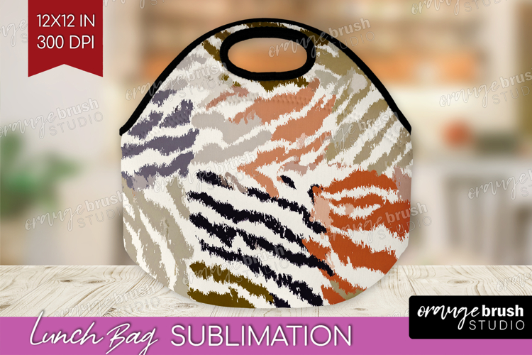 Abstract Lunch Bag - Modern Texture Lunch Bug PNG
