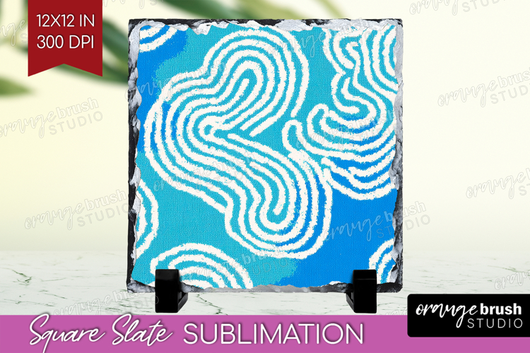 Abstract Doodle Slate PNG - Modern Texture Square Slate