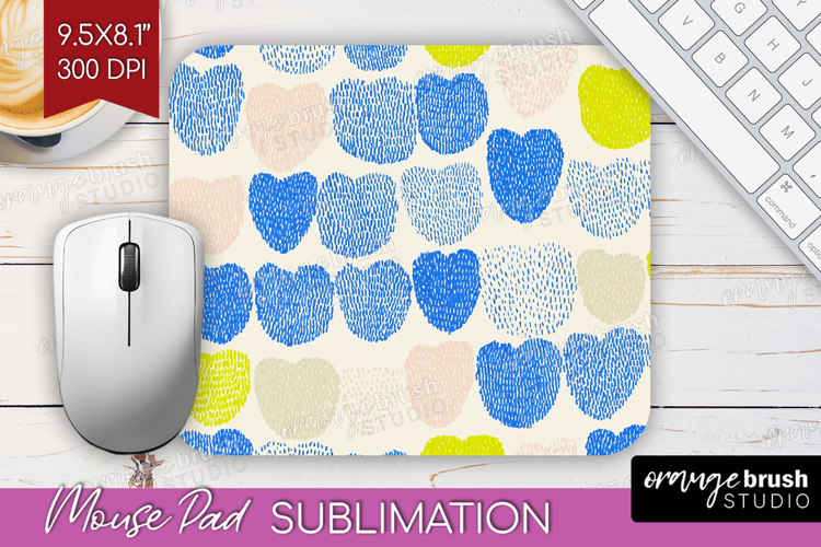 Abstract Doodle Mouse Pad Sublimation - Modern Texture PNG