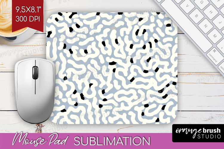 Abstract Doodle Mouse Pad Sublimation - Modern Texture PNG