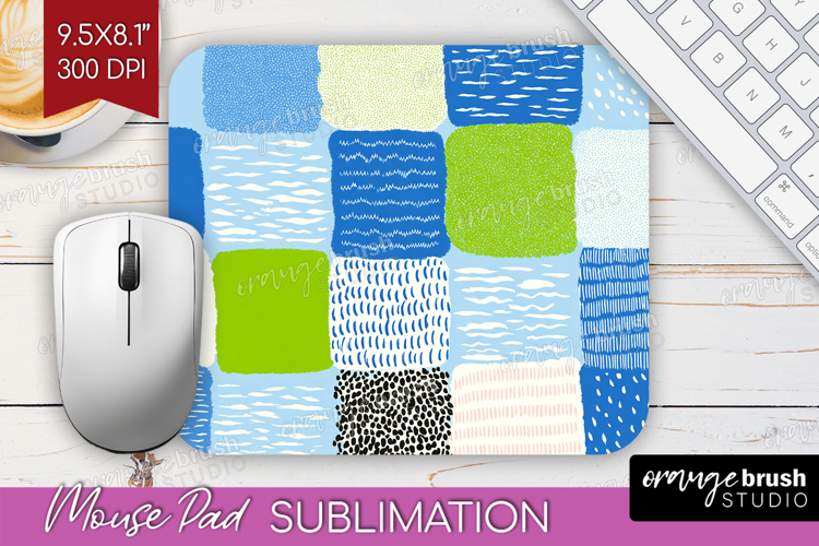 Abstract Doodle Mouse Pad Sublimation - Modern Texture PNG