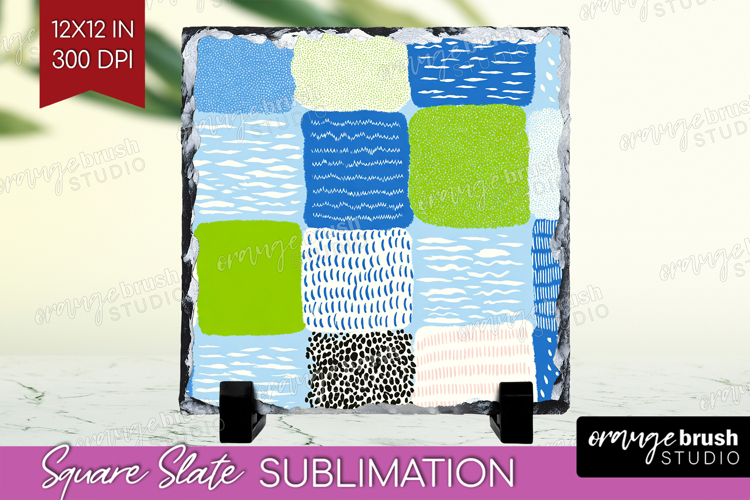 Abstract Doodle Slate PNG - Modern Texture Square Slate