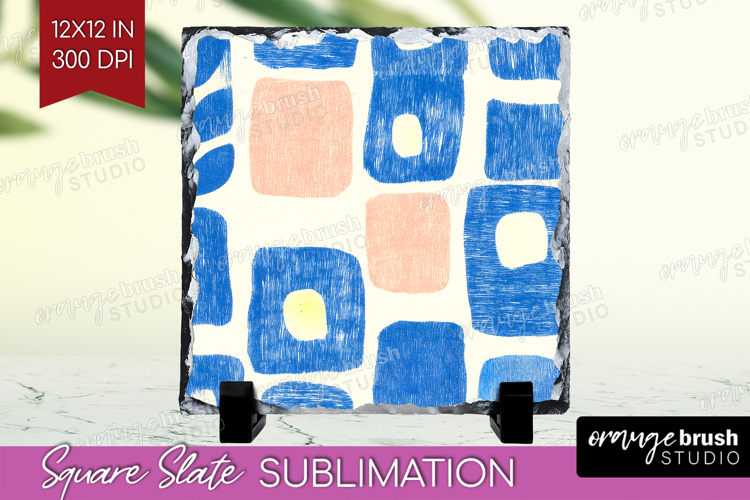 Abstract Doodle Slate PNG - Modern Texture Square Slate