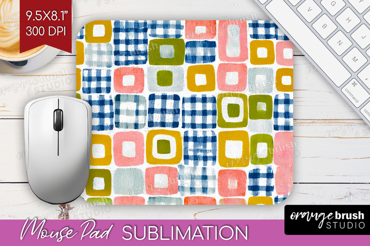 Abstract Doodle Mouse Pad Sublimation - Modern Texture PNG