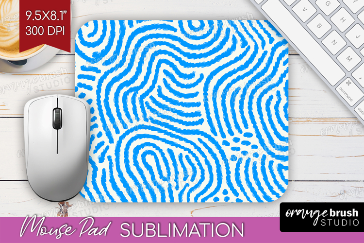 Abstract Doodle Mouse Pad Sublimation - Modern Texture PNG