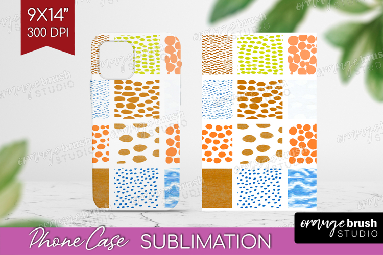 Abstract Doodle Phone Case PNG - Modern Texture Case PNG