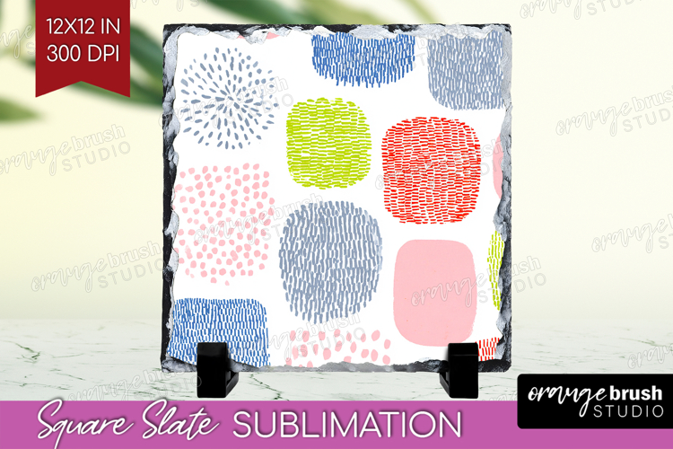 Abstract Doodle Slate PNG - Modern Texture Square Slate