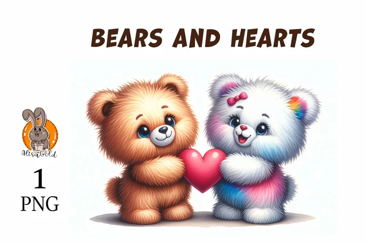 bears and a heart