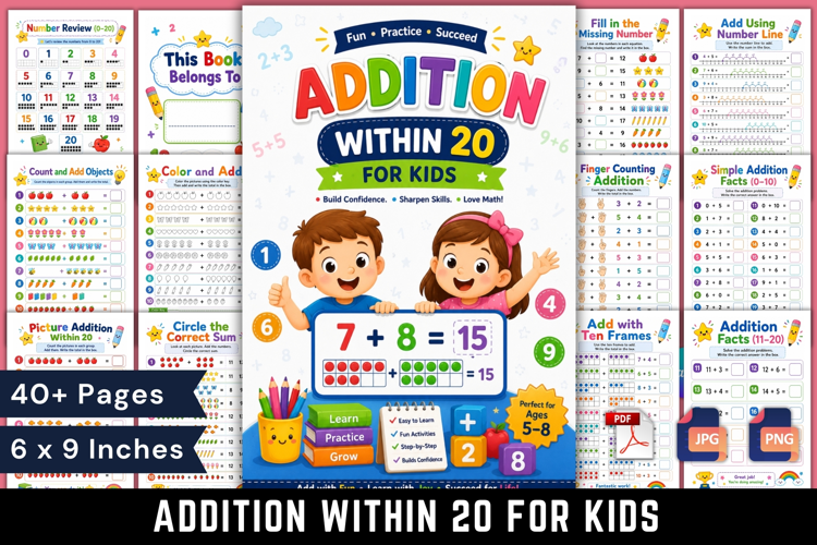 Addition Within 20 for Kids