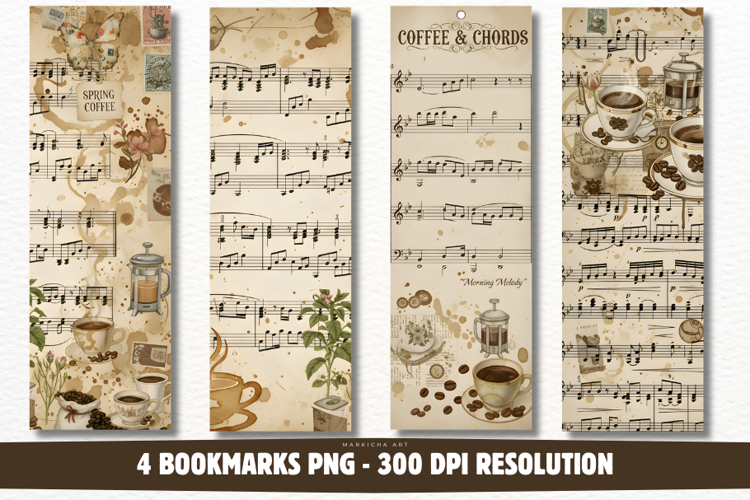 Ephemera Music Sheets Bookmarks Png
