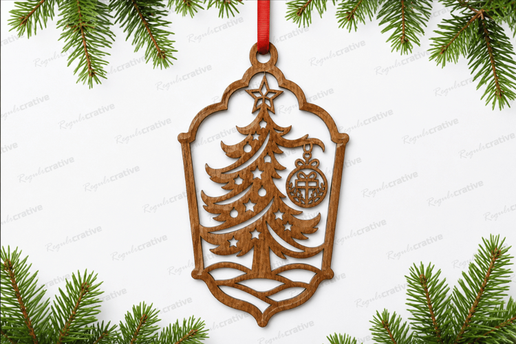 Christmas Tree Ornament Laser Cut SVG , Christmas tree SVG