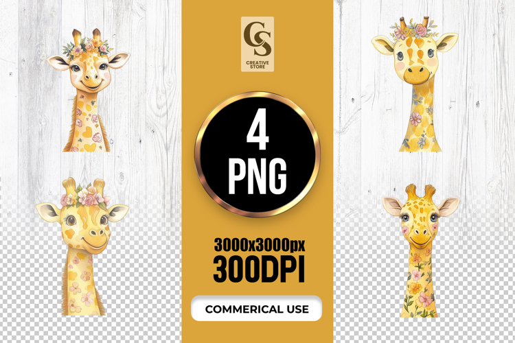 Giraffe Clipart Image 4