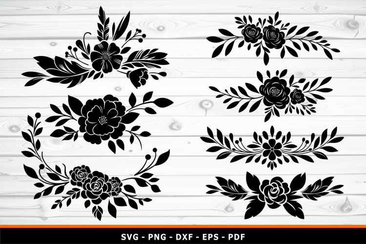 Floral SVG, Flower SVG, Wedding Flowers SVG