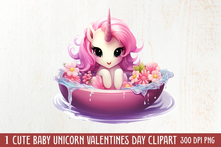 Cute Unicorn Clipart Image 5