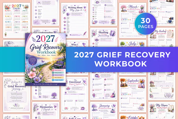 2027 Grief Recovery Workbook Kdp interiors