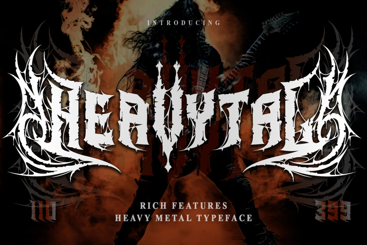 Heavytal - Heavy Metal Font