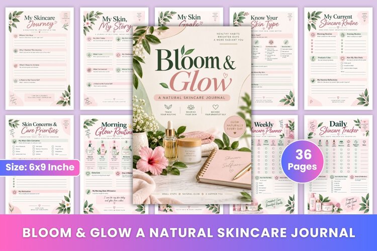 Bloom & Glow: A Natural Skincare Journal example image 1