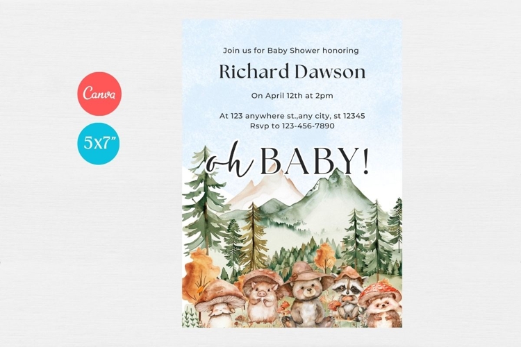 Baby Shower Invitation Template 171