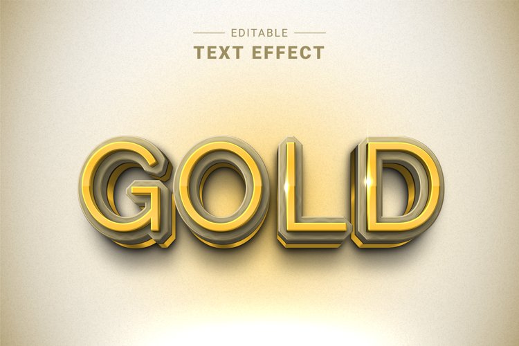Editable Text Effect for Illustrator. Vector Graphic styles