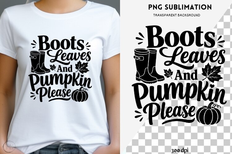 Fall phrases png design for T-shirts example image 1