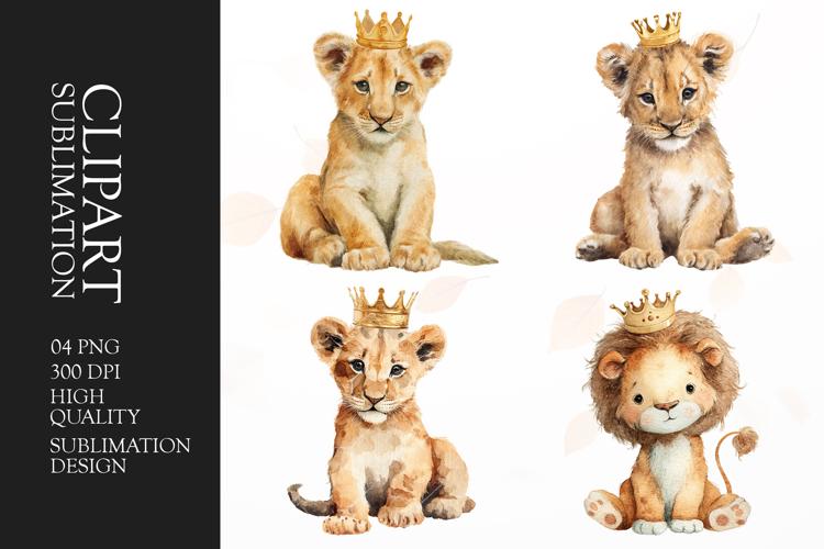 Cute Lion Clipart Image 7