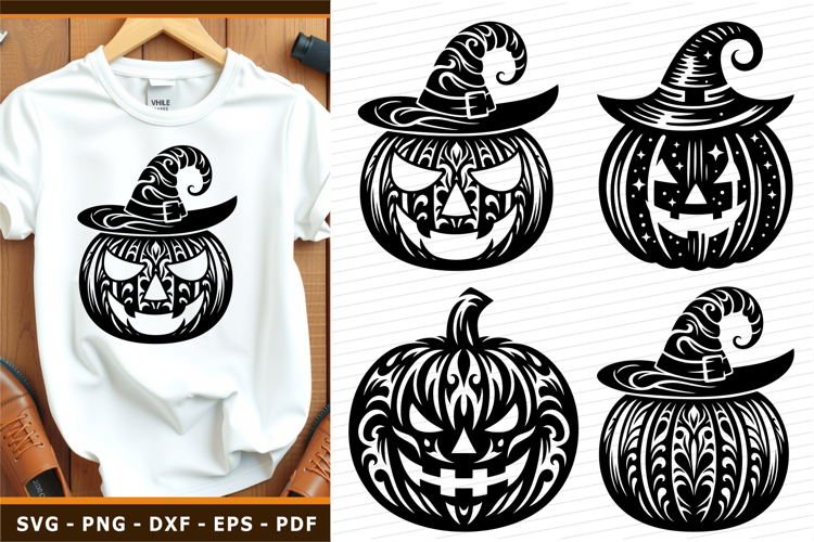 Pumpkin Faces SVG, Funny Scary Halloween Pumpkin Faces PNG