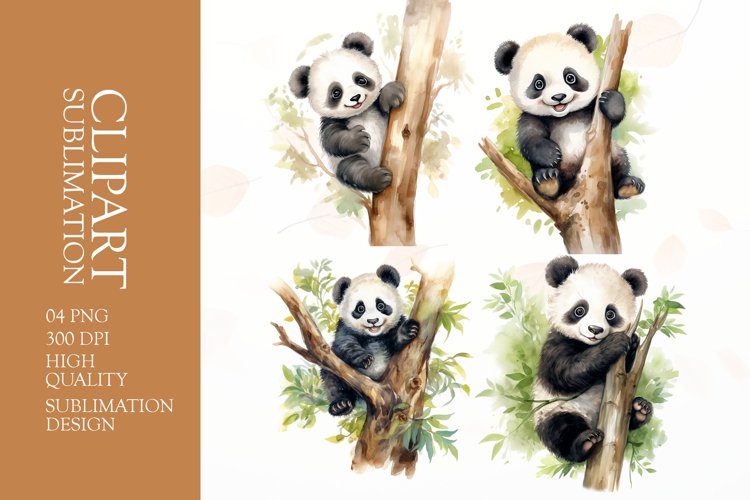 Cute Panda Clipart Image 15
