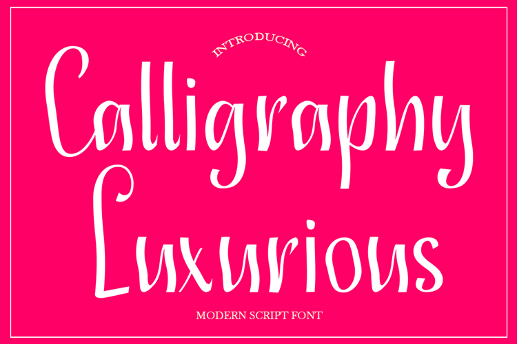 Calligraphy Luxurious