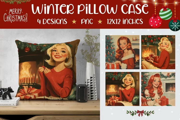 Cozy Christmas Pillowcase, Christmas Pillow Case Designs
