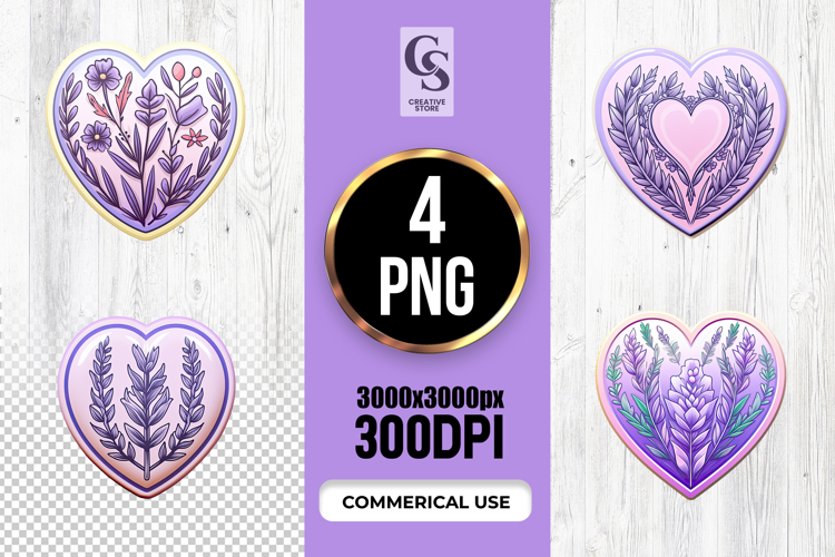 Purple Heart Clipart Image 18