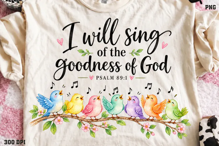 Christian Hope Shirt Design PNG, His Grace Renews My Tomorro