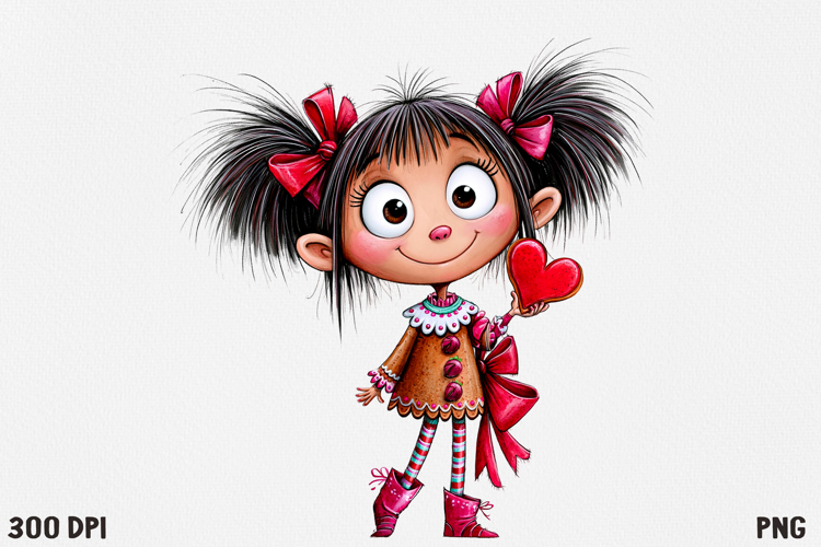 Whimsical Christmas Character Clipart PNG, Cute Holiday