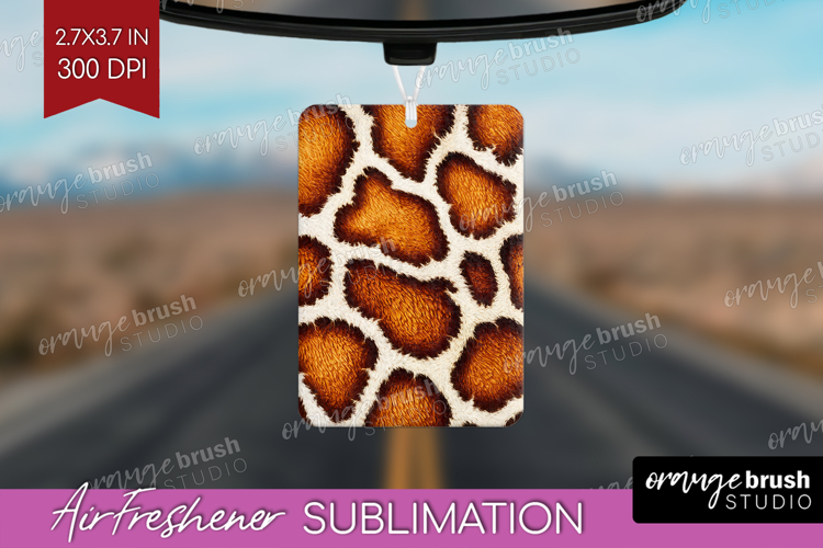 Animal Print Air Freshener PNG - Animal Skin PNG Sublimation