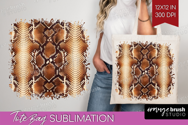Animal Print Tote Bag - Animal Skin Tote Bag PNG Sublimation