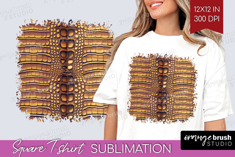 Animal Print Square Tshirt Background - Animal Skin PNG
