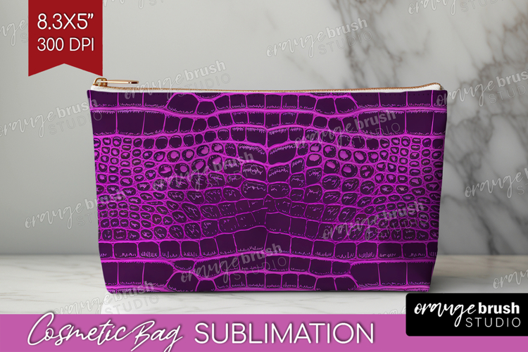 Animal Print Cosmetic Bag - Animal Skin Makeup Bag PNG