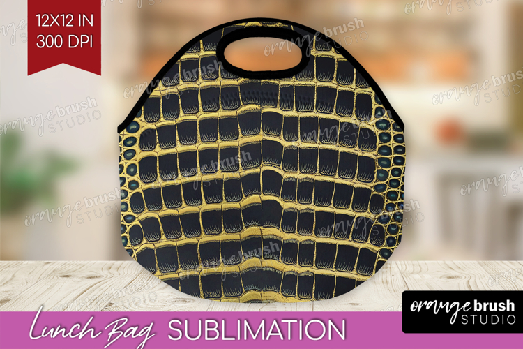 Animal Print Lunch Bag - Animal Skin Lunch Bug PNG