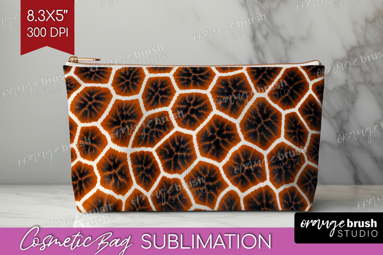 Animal Print Cosmetic Bag - Animal Skin Makeup Bag PNG